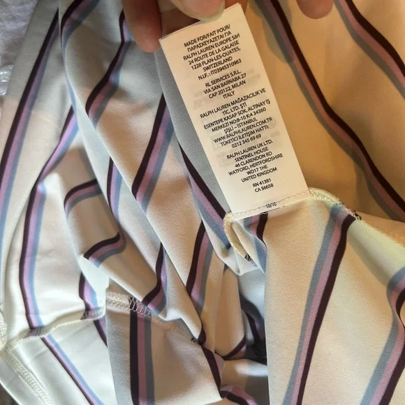 NWT RLX Ralph Lauren Women Striped Sleeveless Zip Airflow Polo Golf Dress Size S - Picture 13 of 13